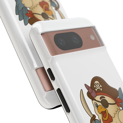 Pirate Chicken Phone Case | Fun Cartoon Cases for Kids, Unisex, Gifts for Gamers, Novelty Accessories, Adventure Theme