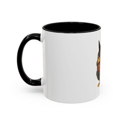 Patriotic Cartoon Coffee Mug, Fun Mug for Independence Day, Cute Gift for Animal Lovers, Thanksgiving, Cheerful Drinkware