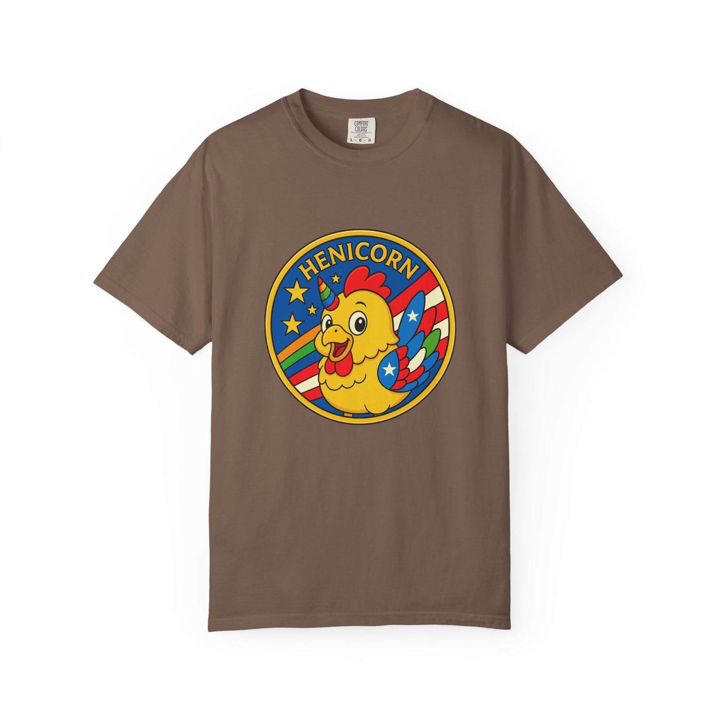 Henicorn Graphic T-Shirt, Funny Gift, Unisex Casual Tee, Quirky Apparel, Chicken Lover Shirt, Celebrate Uniqueness