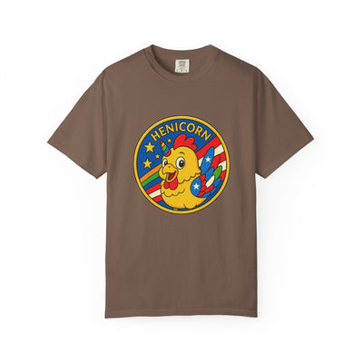 Henicorn Graphic T-Shirt, Funny Gift, Unisex Casual Tee, Quirky Apparel, Chicken Lover Shirt, Celebrate Uniqueness
