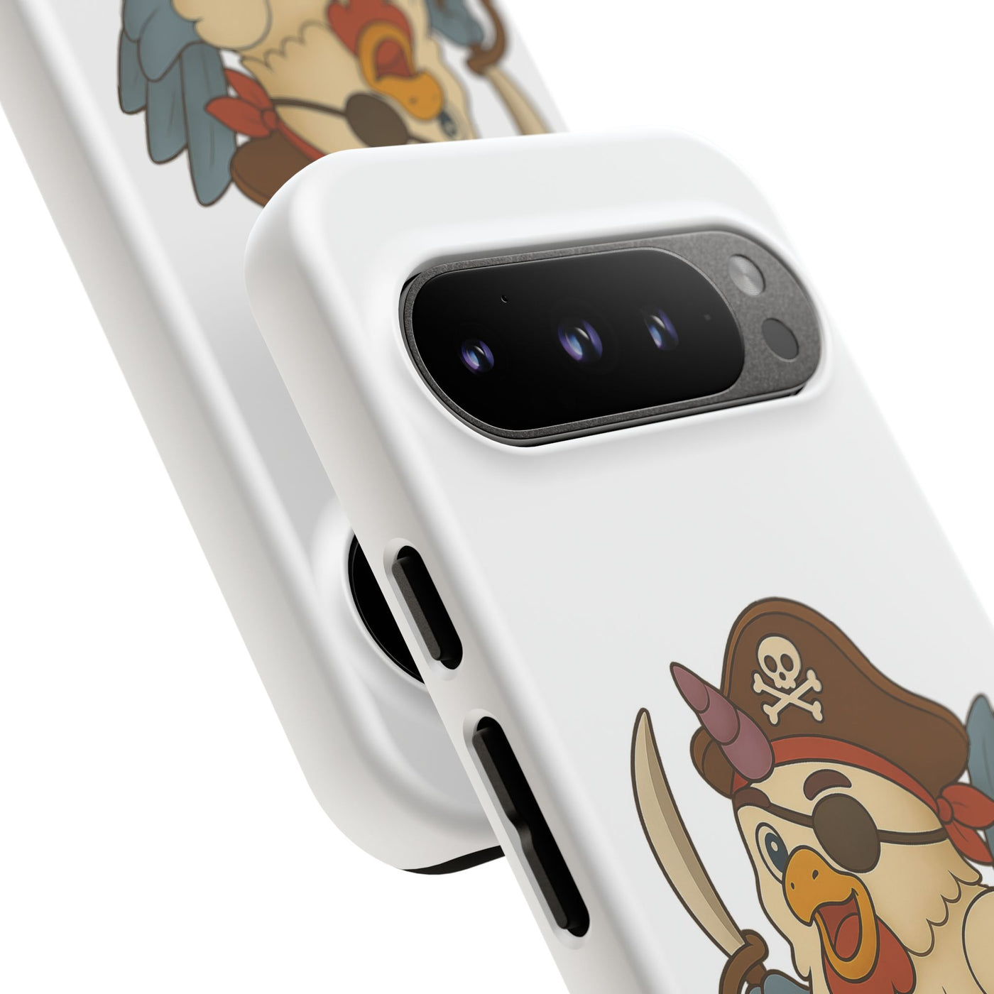 Pirate Chicken Phone Case | Fun Cartoon Cases for Kids, Unisex, Gifts for Gamers, Novelty Accessories, Adventure Theme