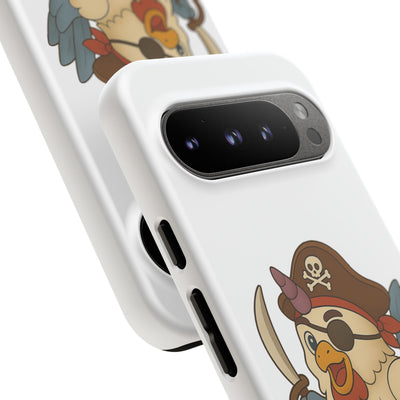 Pirate Chicken Phone Case | Fun Cartoon Cases for Kids, Unisex, Gifts for Gamers, Novelty Accessories, Adventure Theme