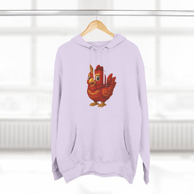 Three-Panel Fleece Hoodie