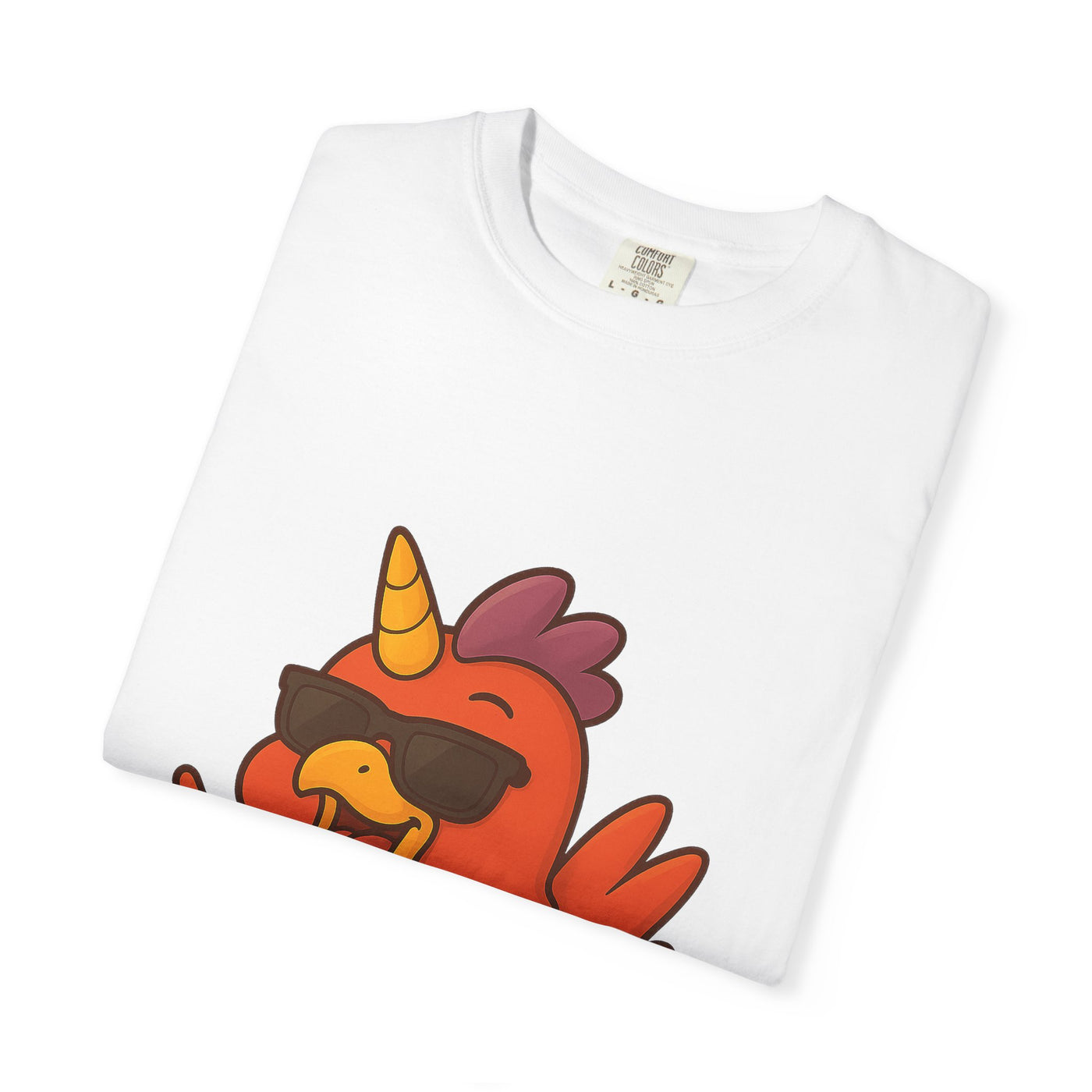 Cool Chicken Unicorn Graphic T-Shirt, Fun Tee for Animal Lovers, Summer Casual Wear, Gift for Birthdays, Festive Celebrations