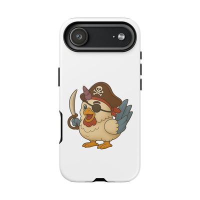 Pirate Chicken Phone Case | Fun Cartoon Cases for Kids, Unisex, Gifts for Gamers, Novelty Accessories, Adventure Theme