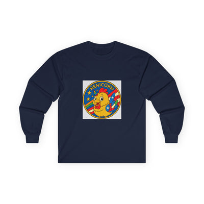 Henicorn Long Sleeve Tee, Cute Funny Tee, Gift for Chicken Lovers, Fun Casual Wear, Unisex Humor Top