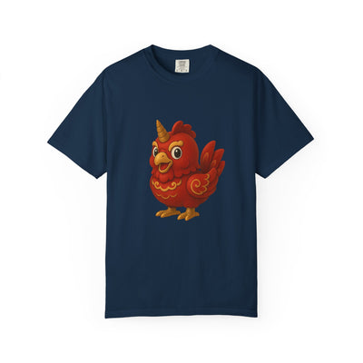 Charming Cartoon Bird Tee, Unisex T-Shirt, Cute Graphic Shirt, Fun Casual Wear, Perfect Gift for Bird Lovers