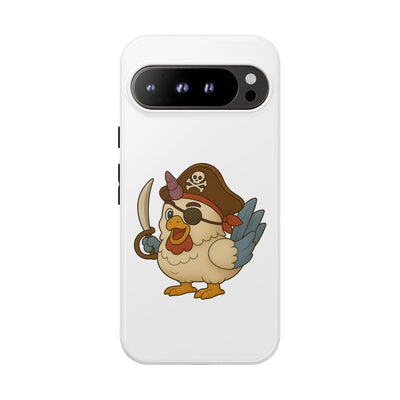 Pirate Chicken Phone Case | Fun Cartoon Cases for Kids, Unisex, Gifts for Gamers, Novelty Accessories, Adventure Theme