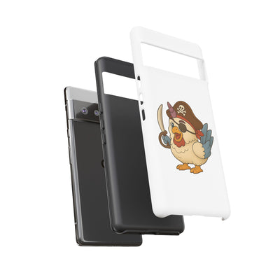 Pirate Chicken Phone Case | Fun Cartoon Cases for Kids, Unisex, Gifts for Gamers, Novelty Accessories, Adventure Theme