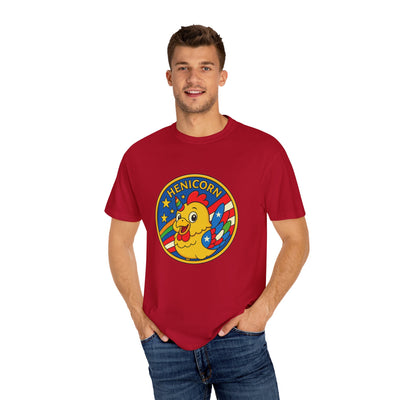 Henicorn Graphic T-Shirt, Funny Gift, Unisex Casual Tee, Quirky Apparel, Chicken Lover Shirt, Celebrate Uniqueness