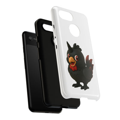 Cute Cartoon Bird Phone Case, Tough Phone Cover, Unique Gift for Bird Lovers, Fun Accessories for Kids, Christmas Present