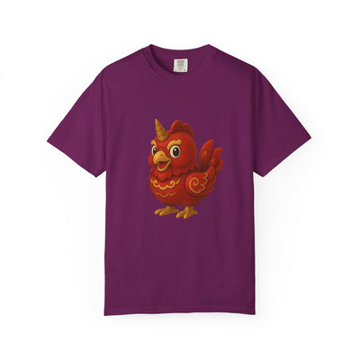 Charming Cartoon Bird Tee, Unisex T-Shirt, Cute Graphic Shirt, Fun Casual Wear, Perfect Gift for Bird Lovers