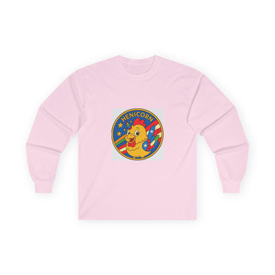 Henicorn Long Sleeve Tee, Cute Funny Tee, Gift for Chicken Lovers, Fun Casual Wear, Unisex Humor Top