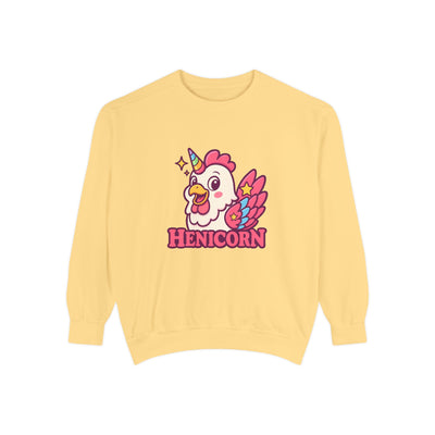 Henicorn Unisex Sweatshirt, Cute Sweater for Animal Lovers, Cozy Gift for Birthdays, Funny Chicken Apparel, Trendy Comfortable Wear