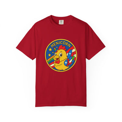 Henicorn Graphic T-Shirt, Funny Gift, Unisex Casual Tee, Quirky Apparel, Chicken Lover Shirt, Celebrate Uniqueness