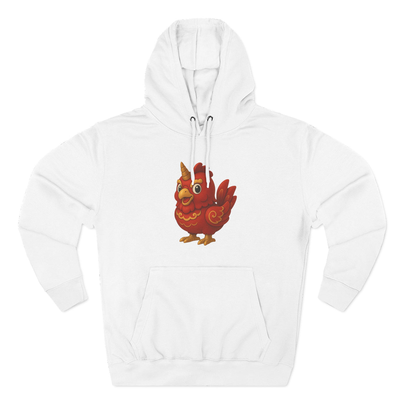 Three-Panel Fleece Hoodie