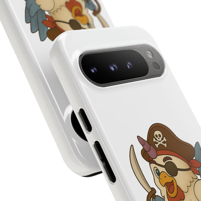 Pirate Chicken Phone Case | Fun Cartoon Cases for Kids, Unisex, Gifts for Gamers, Novelty Accessories, Adventure Theme