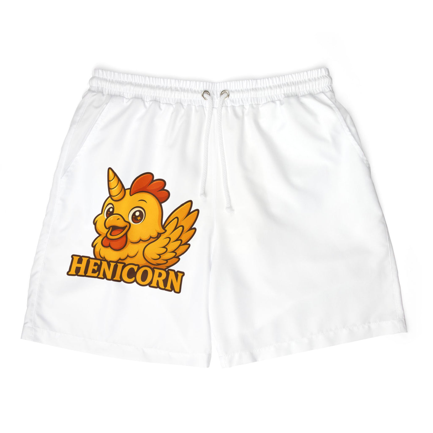 Fun Henicorn Swim Shorts for Kids & Adults, Beachwear, Summer, Pool Party, Unique Swimwear, Funny Shorts, Vacation Outfit