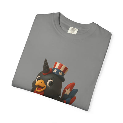 Patriotic Rooster Tee, Unisex Garment-Dyed T-shirt for 4th of July, Cute Animal Shirt, Backyard BBQ Apparel, Summer Casual Wear, [...]