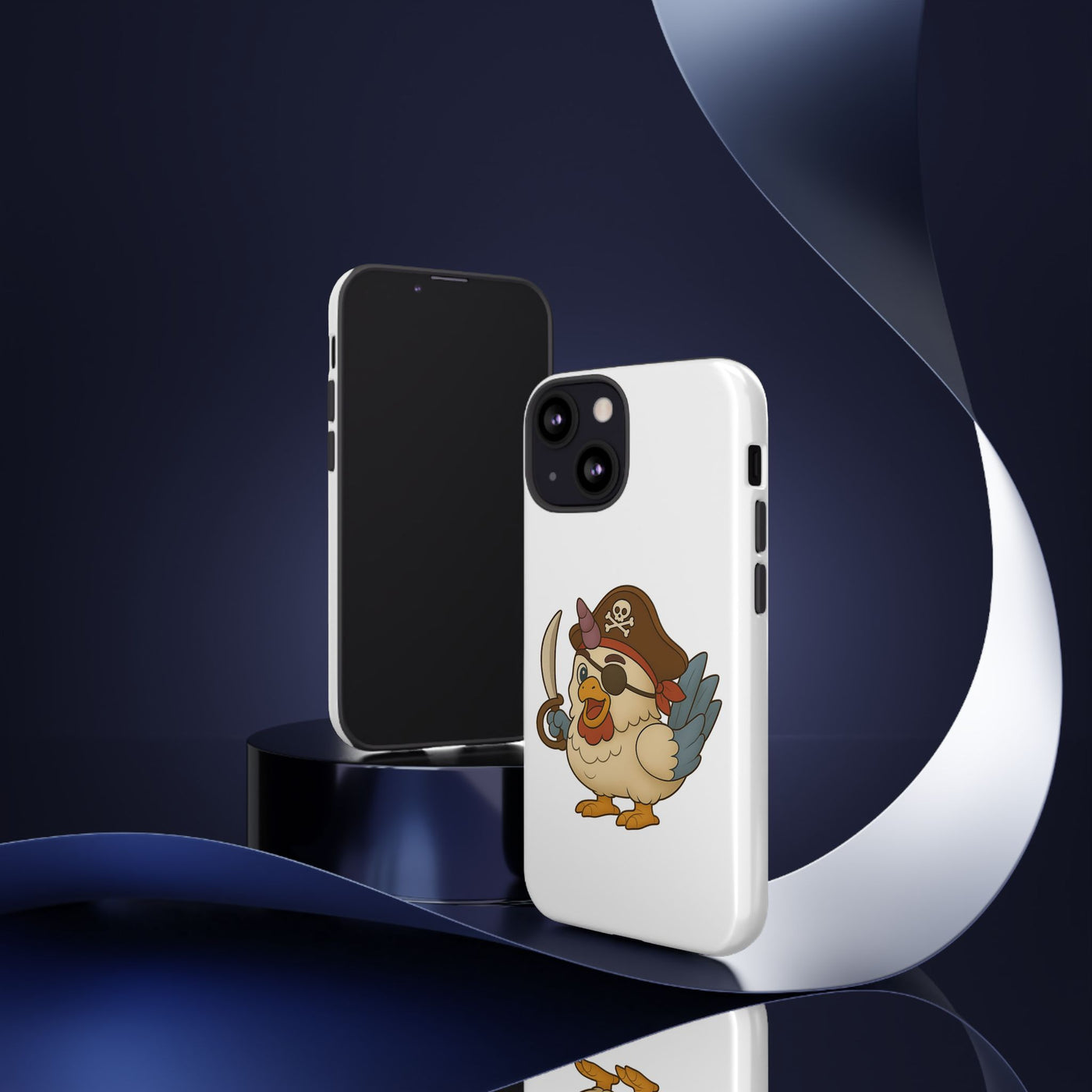 Pirate Chicken Phone Case | Fun Cartoon Cases for Kids, Unisex, Gifts for Gamers, Novelty Accessories, Adventure Theme