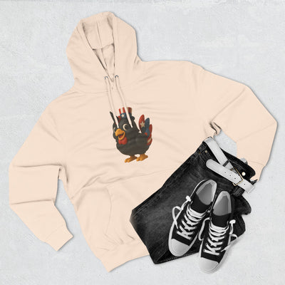 Humorous Fleece Hoodie with Quirky Chicken Design, Cozy Winter Wear, Perfect Gift for Chicken Lovers, Funny Animal Hoodie, Casual Sweatshirt