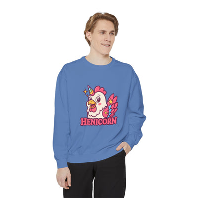Henicorn Unisex Sweatshirt, Cute Sweater for Animal Lovers, Cozy Gift for Birthdays, Funny Chicken Apparel, Trendy Comfortable Wear