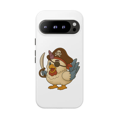 Pirate Chicken Phone Case | Fun Cartoon Cases for Kids, Unisex, Gifts for Gamers, Novelty Accessories, Adventure Theme
