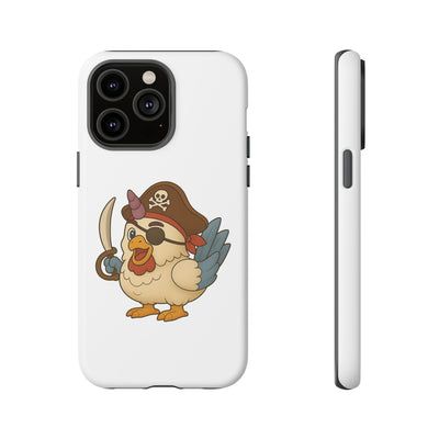Pirate Chicken Phone Case | Fun Cartoon Cases for Kids, Unisex, Gifts for Gamers, Novelty Accessories, Adventure Theme
