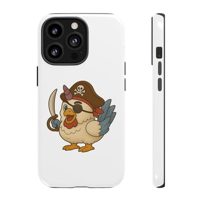 Pirate Chicken Phone Case | Fun Cartoon Cases for Kids, Unisex, Gifts for Gamers, Novelty Accessories, Adventure Theme