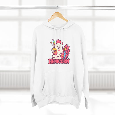 Henicorn Graphic Hoodie, Cute Fleece Sweatshirt, Unique Animal Hoodie, Gift for Animal Lovers, Cozy Graphic Apparel, Fun Unicorn Hoodie