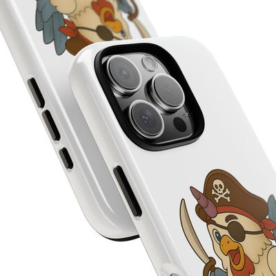 Pirate Chicken Phone Case | Fun Cartoon Cases for Kids, Unisex, Gifts for Gamers, Novelty Accessories, Adventure Theme