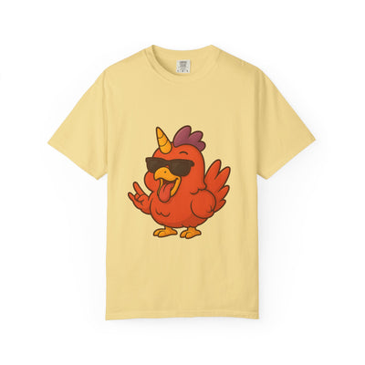Cool Chicken Unicorn Graphic T-Shirt, Fun Tee for Animal Lovers, Summer Casual Wear, Gift for Birthdays, Festive Celebrations