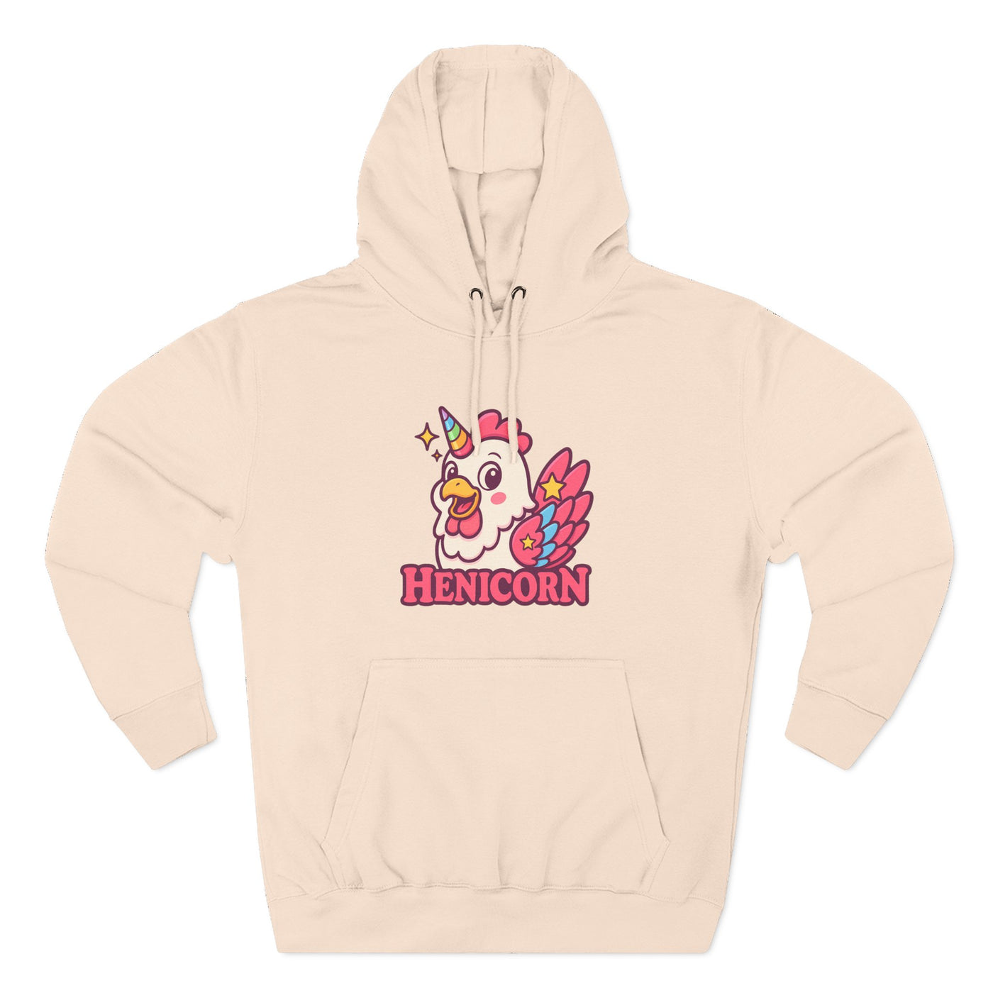 Henicorn Graphic Hoodie, Cute Fleece Sweatshirt, Unique Animal Hoodie, Gift for Animal Lovers, Cozy Graphic Apparel, Fun Unicorn Hoodie