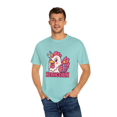 Cute Henicorn Unisex T-Shirt | Fun Gift for Unicorn Lovers, Animal Lovers, Quirky Tee, Casual Wear, Birthday Gift