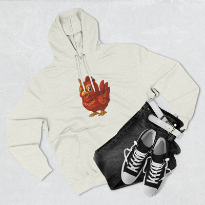 Three-Panel Fleece Hoodie