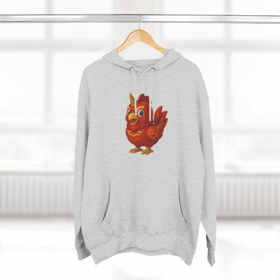 Three-Panel Fleece Hoodie