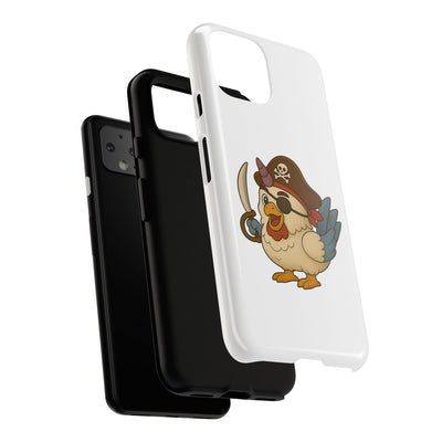 Pirate Chicken Phone Case | Fun Cartoon Cases for Kids, Unisex, Gifts for Gamers, Novelty Accessories, Adventure Theme