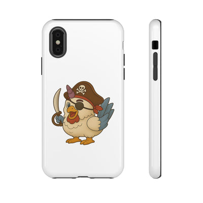 Pirate Chicken Phone Case | Fun Cartoon Cases for Kids, Unisex, Gifts for Gamers, Novelty Accessories, Adventure Theme