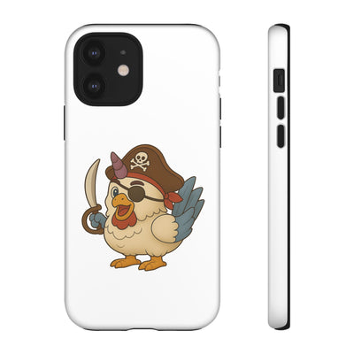 Pirate Chicken Phone Case | Fun Cartoon Cases for Kids, Unisex, Gifts for Gamers, Novelty Accessories, Adventure Theme