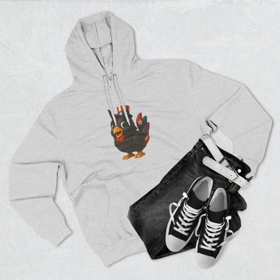 Humorous Fleece Hoodie with Quirky Chicken Design, Cozy Winter Wear, Perfect Gift for Chicken Lovers, Funny Animal Hoodie, Casual Sweatshirt