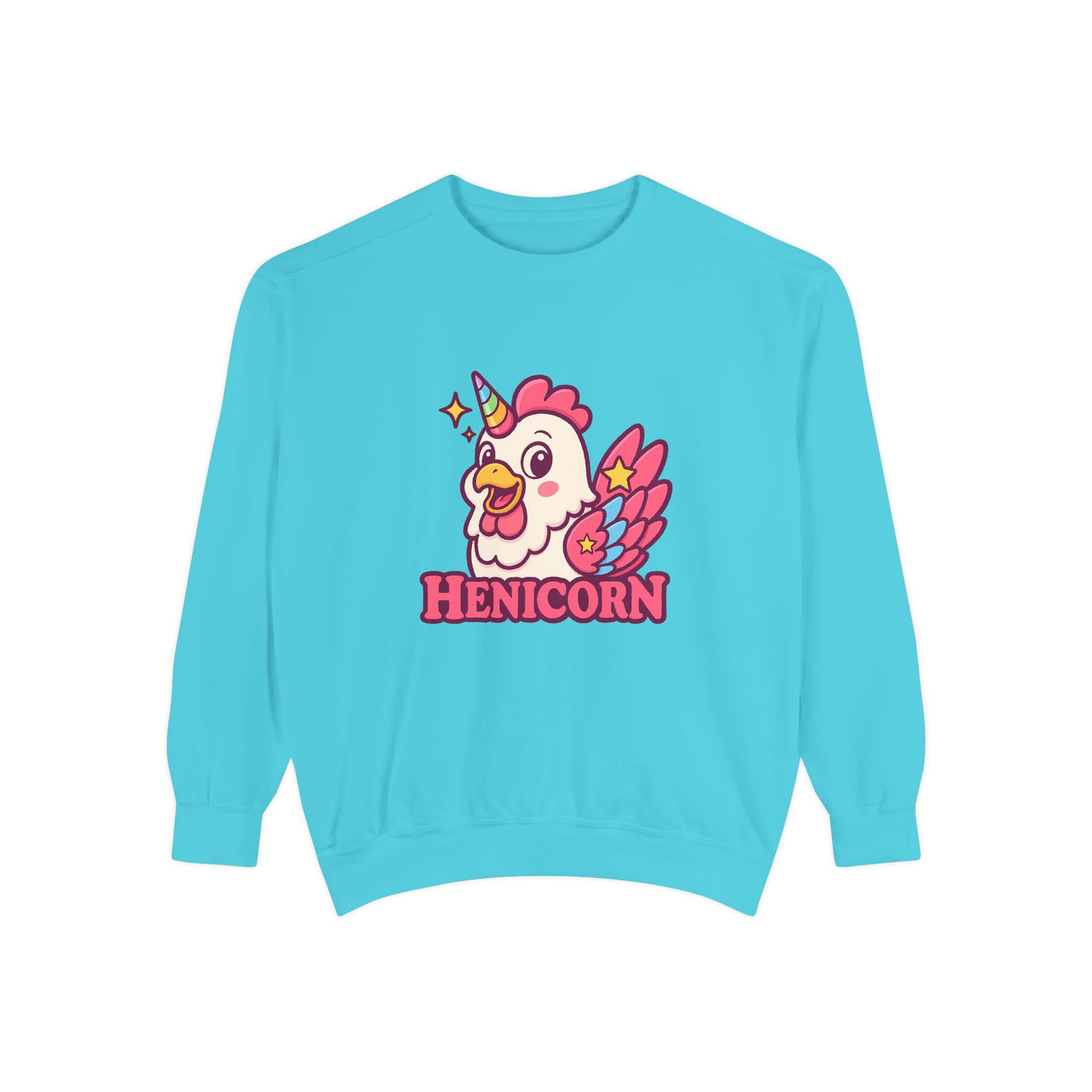 Henicorn Unisex Sweatshirt, Cute Sweater for Animal Lovers, Cozy Gift for Birthdays, Funny Chicken Apparel, Trendy Comfortable Wear