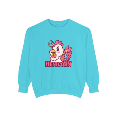 Henicorn Unisex Sweatshirt, Cute Sweater for Animal Lovers, Cozy Gift for Birthdays, Funny Chicken Apparel, Trendy Comfortable Wear