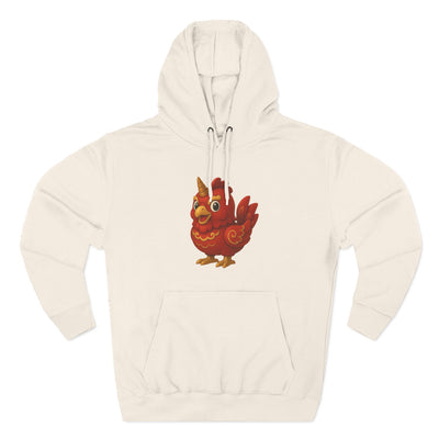 Three-Panel Fleece Hoodie