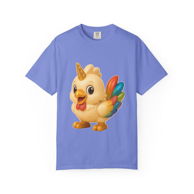 Whimsical Animal T-Shirt, Cute Unicorn Chicken Tee, Fun Gift for Kids & Adults, Casual Wear, Playful Graphic Top, Summer Apparel