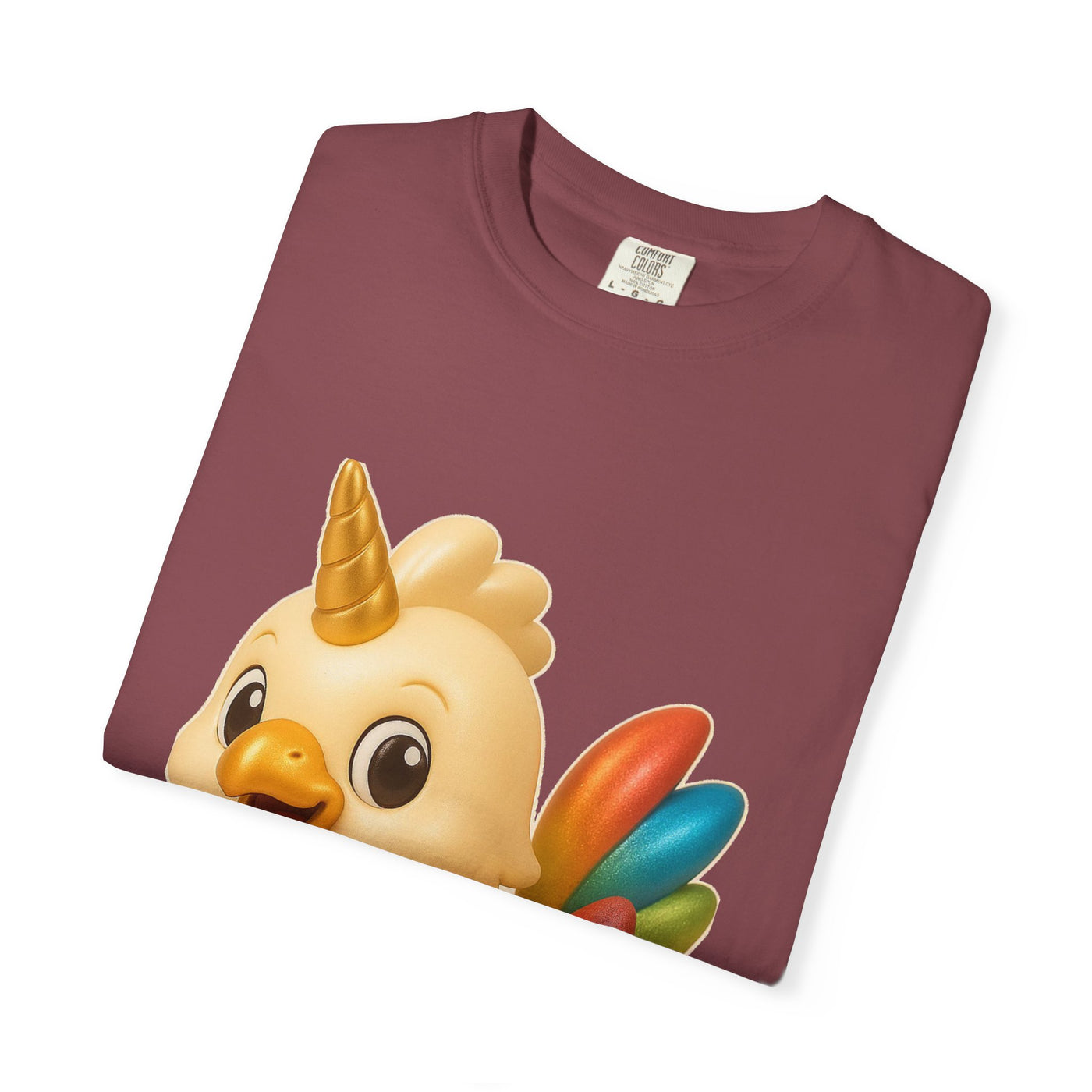 Whimsical Animal T-Shirt, Cute Unicorn Chicken Tee, Fun Gift for Kids & Adults, Casual Wear, Playful Graphic Top, Summer Apparel