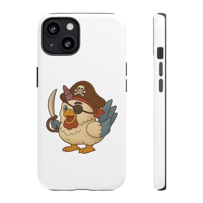 Pirate Chicken Phone Case | Fun Cartoon Cases for Kids, Unisex, Gifts for Gamers, Novelty Accessories, Adventure Theme
