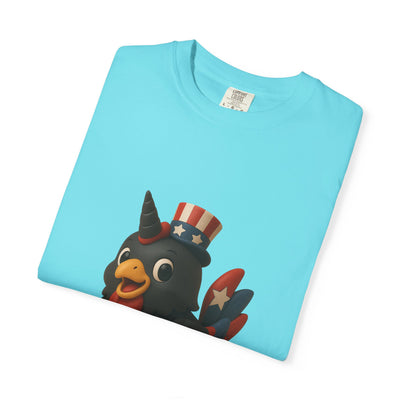 Patriotic Rooster Tee, Unisex Garment-Dyed T-shirt for 4th of July, Cute Animal Shirt, Backyard BBQ Apparel, Summer Casual Wear, [...]