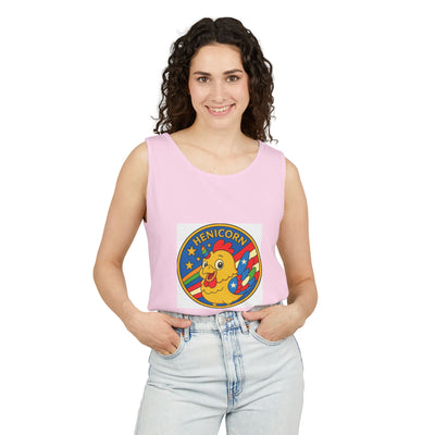 Henicorn Unisex Tank Top - Fun Graphic Tee for Summer, Gifts for Chicken Lovers, Festival Wear, Casual Wear, Unique Fashion
