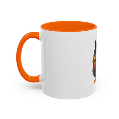 Patriotic Cartoon Coffee Mug, Fun Mug for Independence Day, Cute Gift for Animal Lovers, Thanksgiving, Cheerful Drinkware