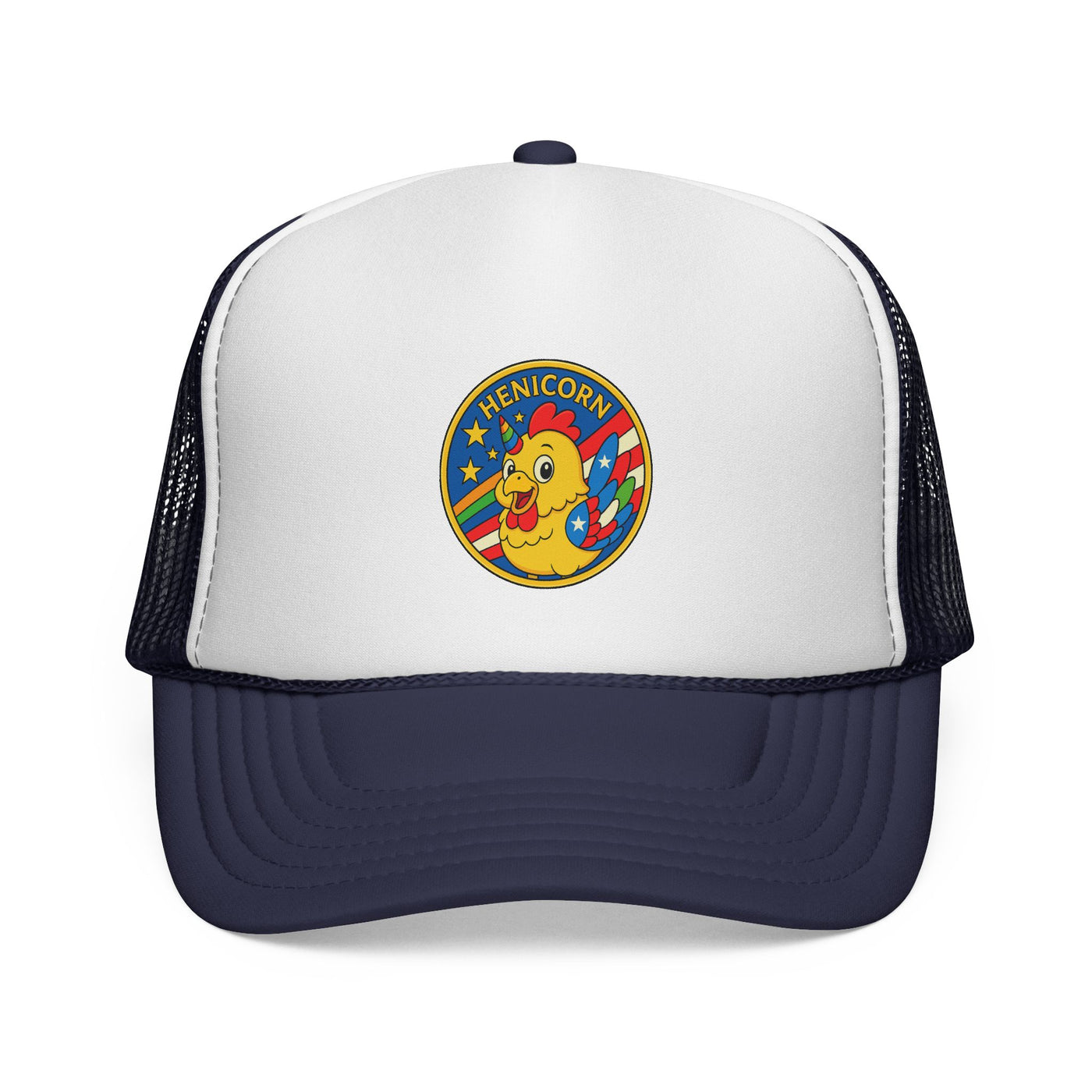 Fun Henicorn Trucker Cap - Whimsical Hat for Festivals, Birthdays, Gifts, Outdoor Adventures, Summer Style